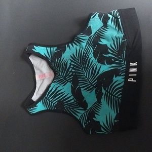 PINK  High neck sports bra